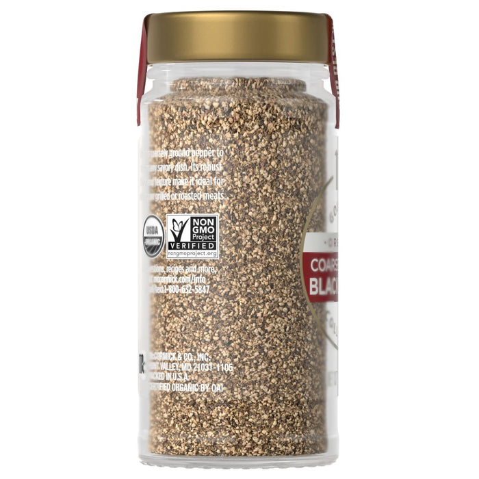 A jar of McCormick Culinary Organic Black Chia Seeds is displayed.