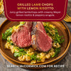 McCormick presents grilled lamb chops with lemon risotto, a juicy dish featuring creamy Meyer lemon risotto and peppery arugula.