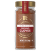 A jar of McCormick Gourmet Organic Ground Cloves.