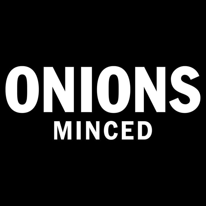 A logo for Onions Minced.