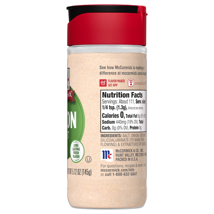 McCormick® Onion Salt, 5.12 oz