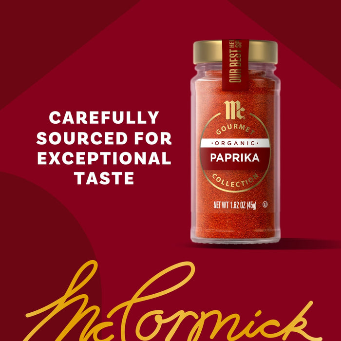McCormick Gourmet Paprika is carefully sourced for exceptional taste.