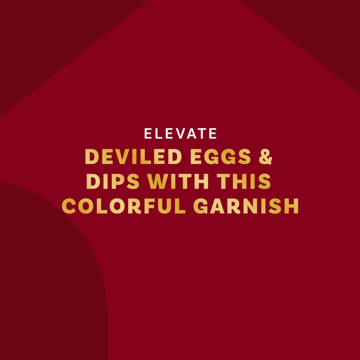 Elevate deviled eggs and dips with this colorful garnish.