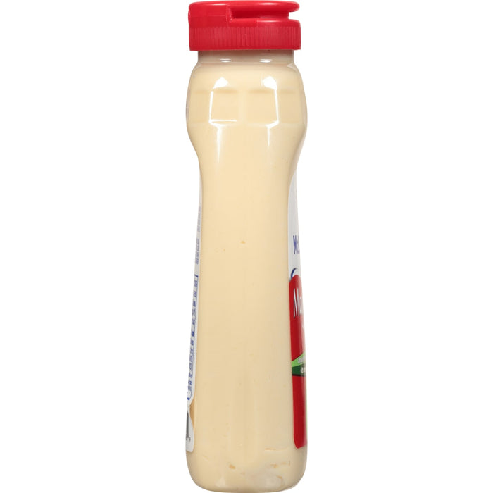 A bottle of Miracle Whip mayonnaise.