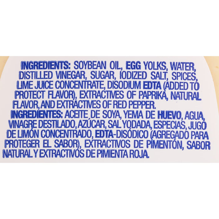 A list of ingredients for a product in English and Spanish.