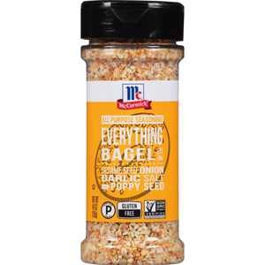 A bottle of McCormick Everything Bagel Seasoning.
