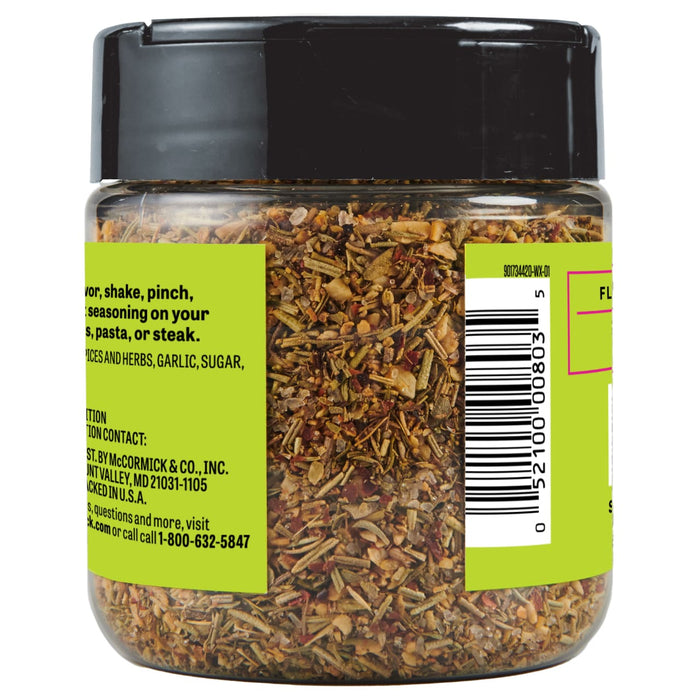 A jar of McCormick Grill Mates Italian Herb Seasoning.