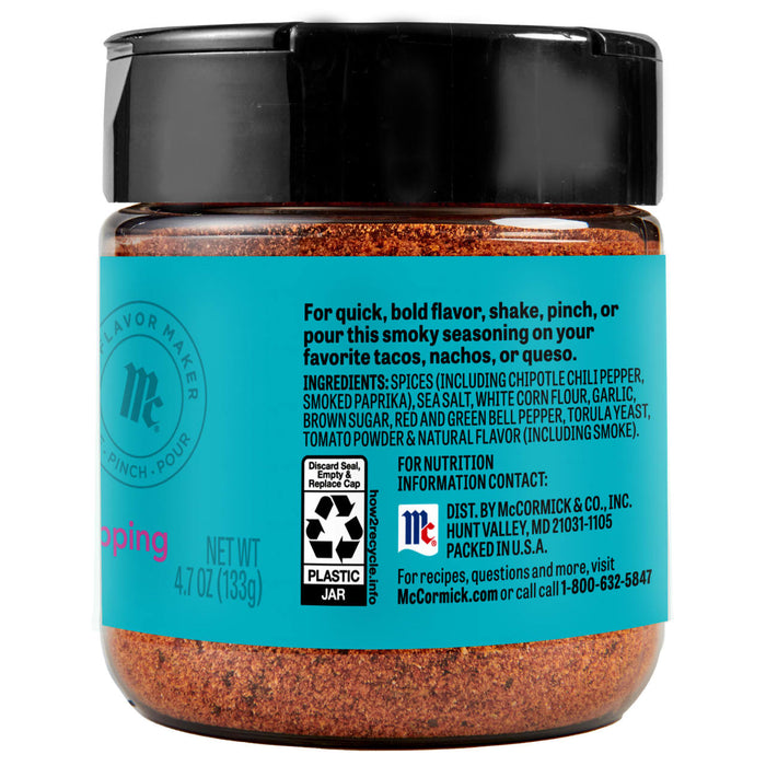 A McCormick Flavor Maker jar of smoky seasoning.