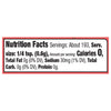 Nutrition facts for a serving of the product.