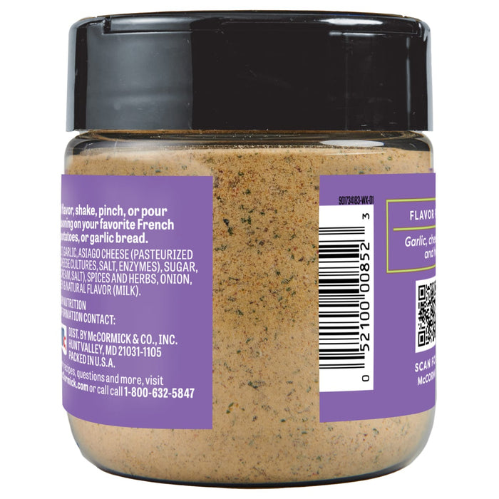 A jar of McCormick Garlic &amp; Herb Seasoning.