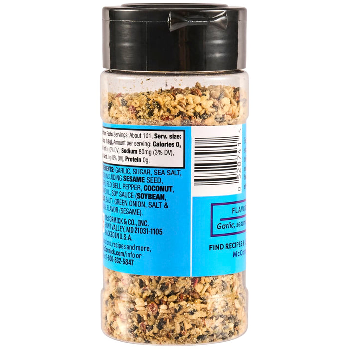 A container of McCormick's Garlic Sesame Everyday Seasoning.