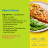 This image shows a recipe for Glazed Salmon with McCormick® Flavor Maker Asian Rice Bowl Topping Maker, including ingredients, prep and cook time, servings, and a link to the full recipe on McCormick.com.