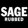 A logo for Sage Rubbed.