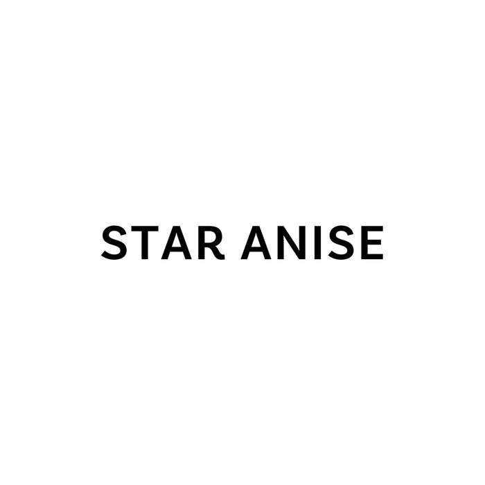 A simple black text label reading STAR ANISE identifies the Mccormick Gourmet, 0.42 Oz product.