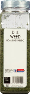 A jar of McCormick For Chefs Dill Weed.