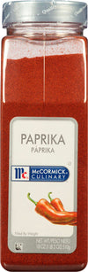 A jar of McCormick Culinary Paprika.