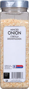 A jar of McCormick For Chefs Minced Onion.