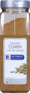 A container of McCormick Culinary Ground Cumin.