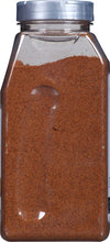 A plastic jar of McCormick Grill Mates Montreal Steak Seasoning.