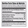 Nutrition facts label for a product with 0 calories per serving.