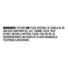 Ingredients for a product containing soy flour, vegetable oil, salt, caramel color, yeast extract, natural and artificial flavor, FD&amp;C red no. 40, disodium inosinate and guanylate, and tocopherols.