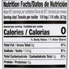 Nutrition facts label showing that a serving size of 1/4 tsp (0.7g) contains 0 calories 0% total fat 5% sodium 0% total carbohydrate and 0g of protein.