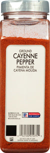 A container of McCormick For Chefs Ground Cayenne Pepper.