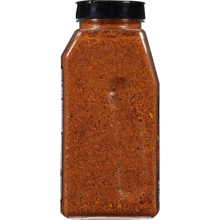 A glass jar of McCormick Grill Mates Montreal Steak Seasoning.