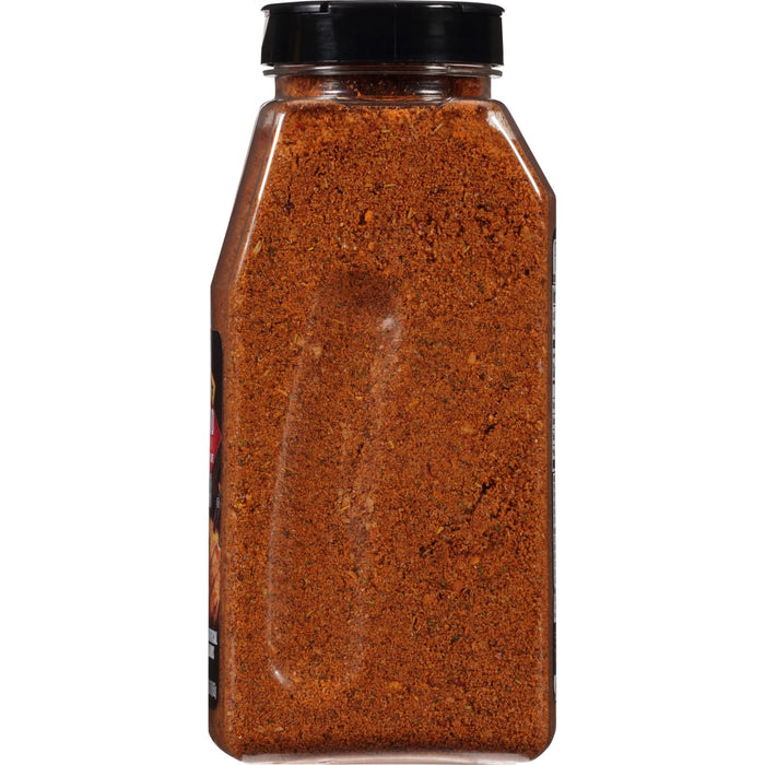 A glass jar of McCormick Grill Mates Montreal Steak Seasoning.