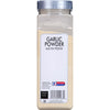 A McCormick for Chefs Garlic Powder jar with a white label.