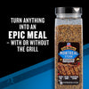 McCormick Montreal Steak Seasoning is shown with the text Turn anything into an epic meal - with or without the grill.