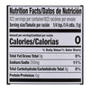Nutrition facts label for a product with 0 calories per serving.