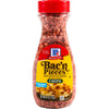 A jar of McCormick Bac'n Pieces Bacon Flavored Chips.
