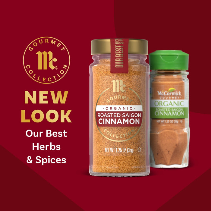 McCormick Gourmet Collection spices featuring a new look for their best herbs and spices.