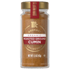 A jar of McCormick Gourmet Organic Roasted Ground Cumin.