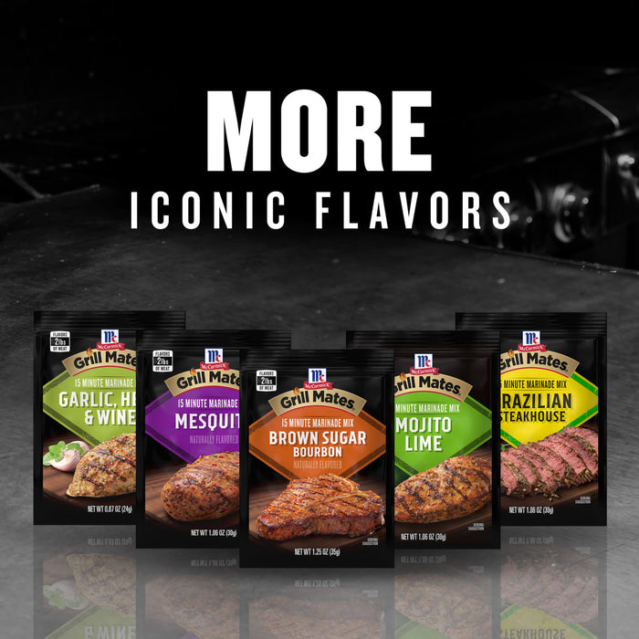 McCormick Grill Mates seasonings offer more iconic flavors for grilling.