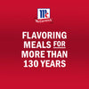 McCormick's logo and text highlight the brand's 130 years of flavoring meals.
