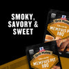 McCormick Grill Mates Memphis Pit BBQ seasoning is advertised with the words Smoky, Savory &amp; Sweet.