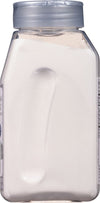 A white plastic container of Himalayan Pink Salt.