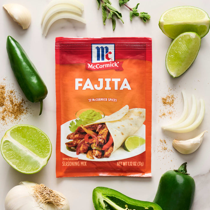 McCormick® Fajita Seasoning Mix, 1.12 oz (6-Pack)