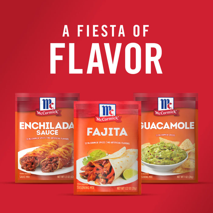 McCormick® Fajita Seasoning Mix, 1.12 oz (6-Pack)