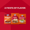 Three McCormick seasoning packets for enchilada sauce, fajita seasoning, and guacamole.