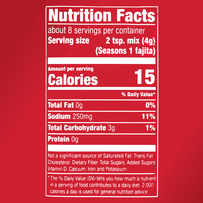 McCormick® Fajita Seasoning Mix, 1.12 oz (6-Pack)