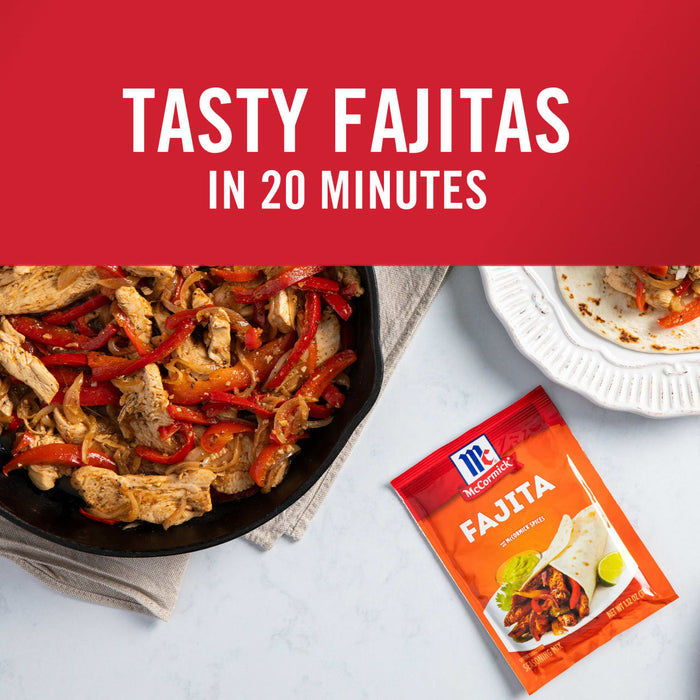 McCormick® Fajita Seasoning Mix, 1.12 oz (6-Pack)