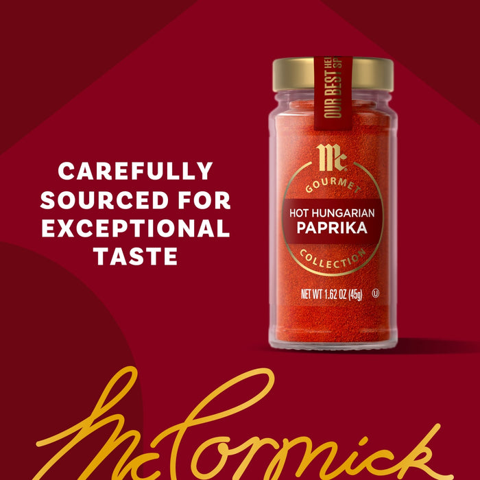 McCormick Hot Hungarian Paprika is carefully sourced for exceptional taste.