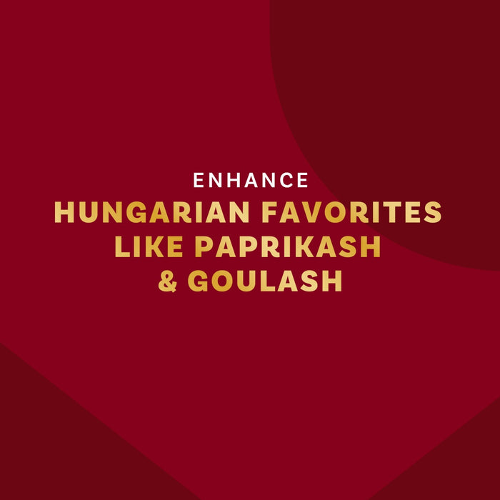 Enhance Hungarian favorites like Paprikash and Goulash with this product.