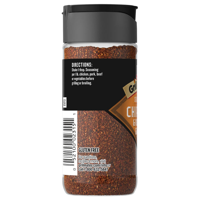 A bottle of Grill Mates Chicken &amp; Roasted Garlic seasoning.