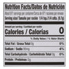 Nutrition facts label for a product with 0 calories per serving.