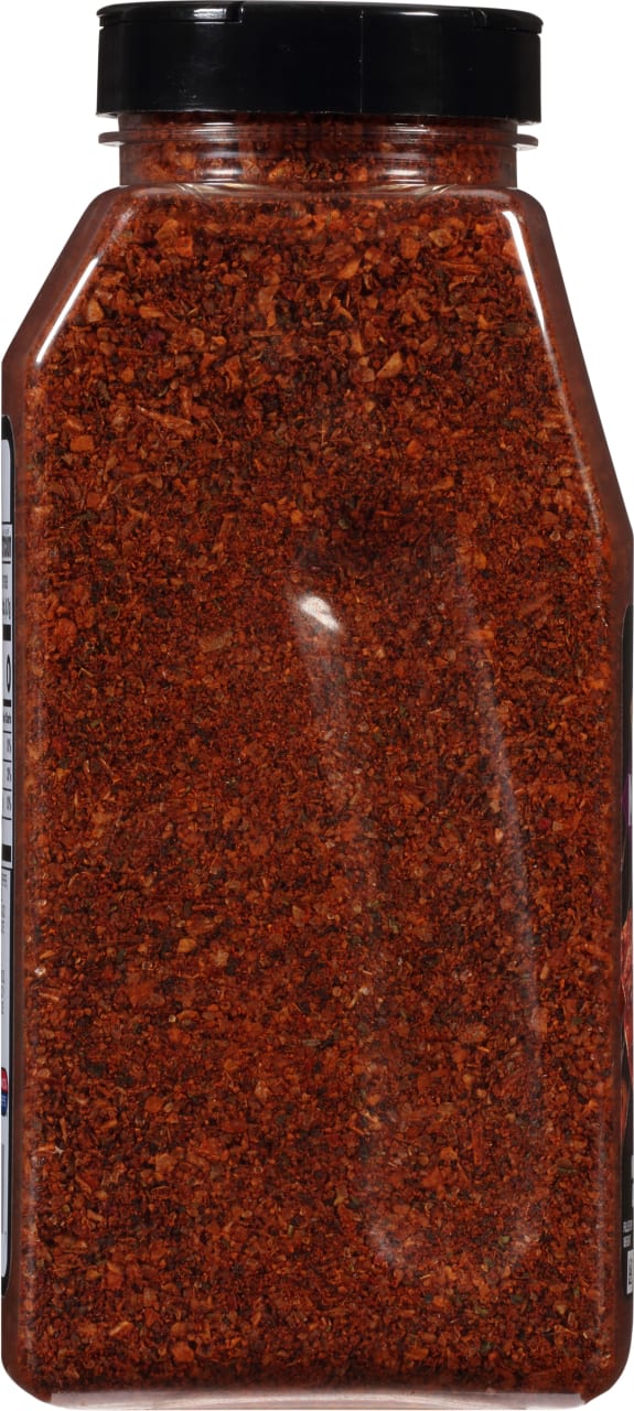 A close-up of a jar of McCormick Grill Mates Montreal Steak Seasoning.
