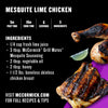 A recipe card for Mesquite Lime Chicken featuring McCormick Grill Mates Mesquite Seasoning.